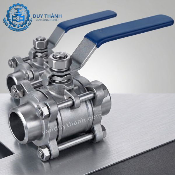 Van Bi Inox 3 Thân Nối Hàn