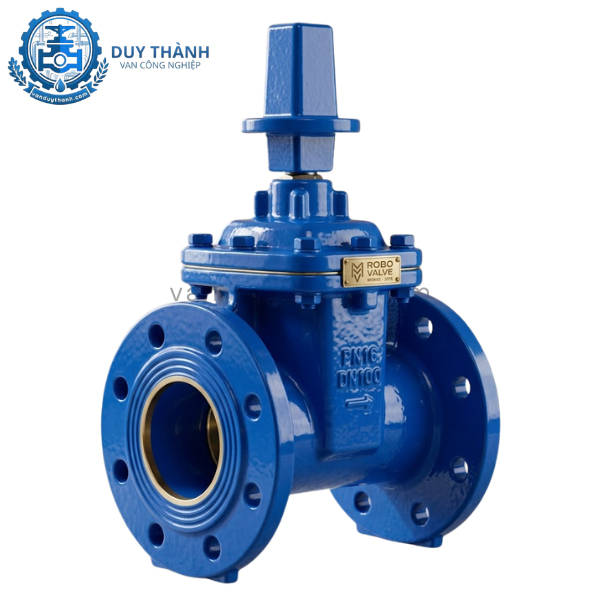 Van Cổng Mặt Bích Ty Chìm Nắp Chụp Robo