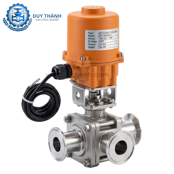 Van Bi Vi Sinh 3 Ngả Điều Khiển Điện