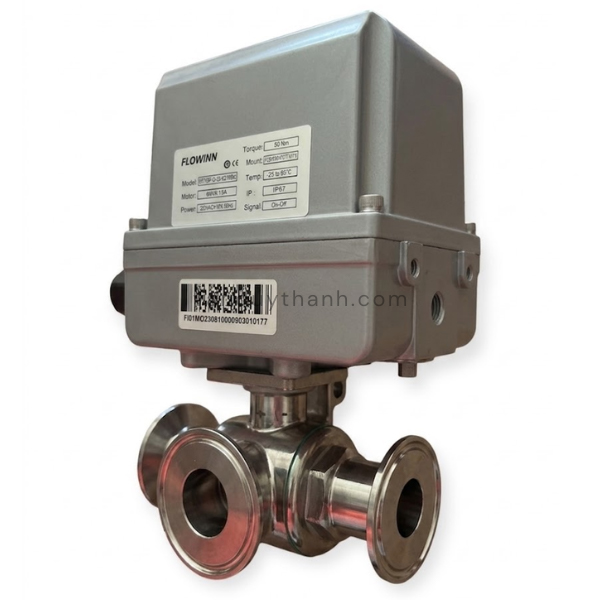 Van Bi Vi Sinh 3 Ngả Inox 304, 316 Điều Khiển Điện