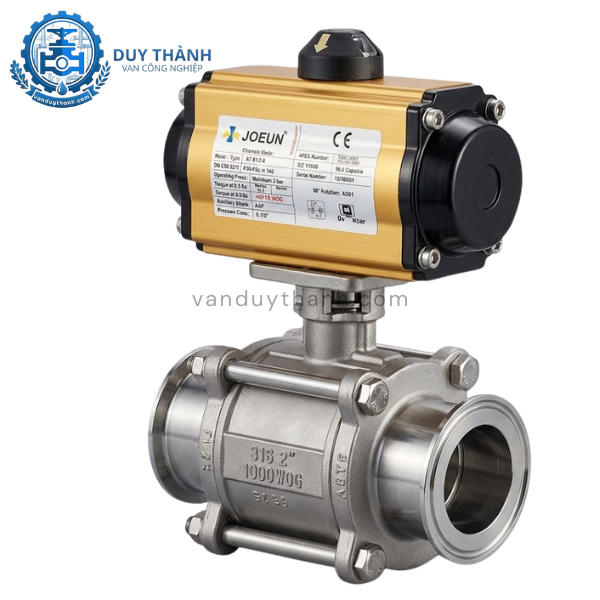 Van Bi 3pc Vi Sinh Điều Khiển Khí Nén