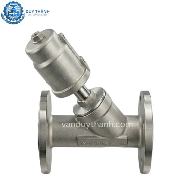 Van góc mặt bích inox