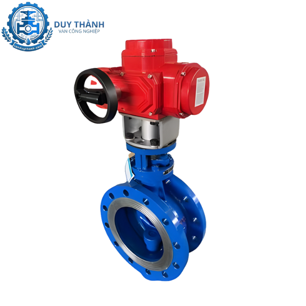 Van bướm điện chống cháy nổ nối bích 