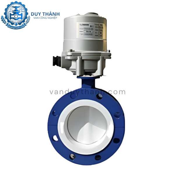 Van bướm điều khiển điện hai mặt bích