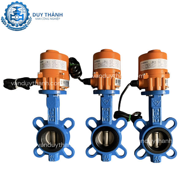 Van bướm gang đóng mở điện on/off