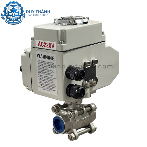 Van bi inox nối ren điện tuyến tính 4-20mA