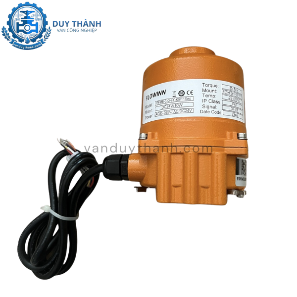 Van Bướm Gang Cánh Inox Điều Khiển Điện FloWinn ON/OFF