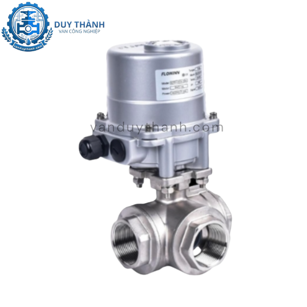 Van bi ren inox 3 ngả đóng mở điện