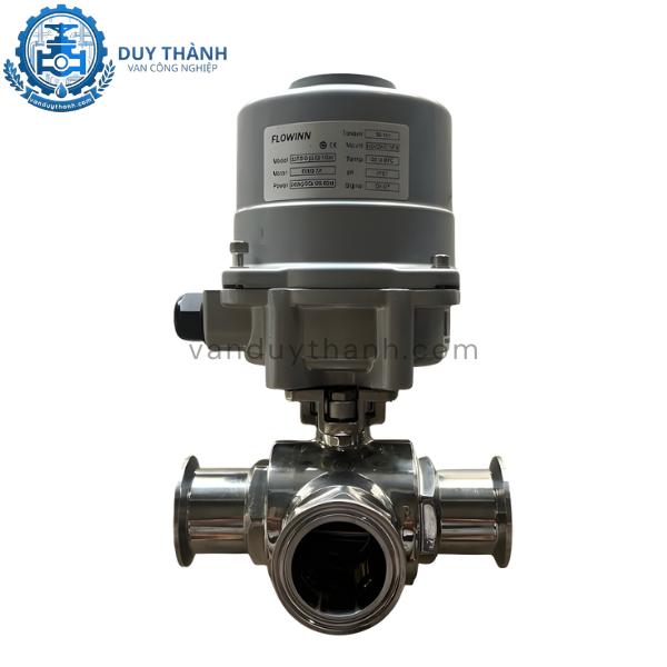 Van bi vi sinh 3 ngả điều khiển điện AC220V