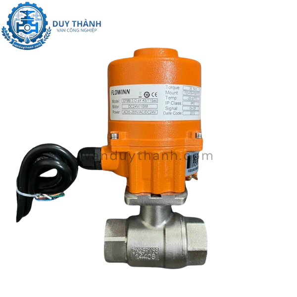 Van bi vi sinh 3 ngả điều khiển điện AC220V