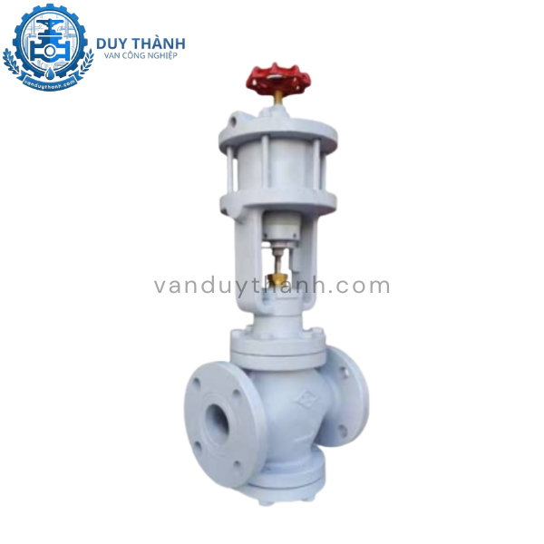 Van dù gang mặt bích J10K đóng mở khí nén