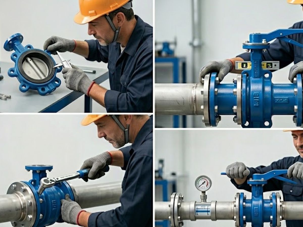 các bước lắp van đúng kỹ thuật