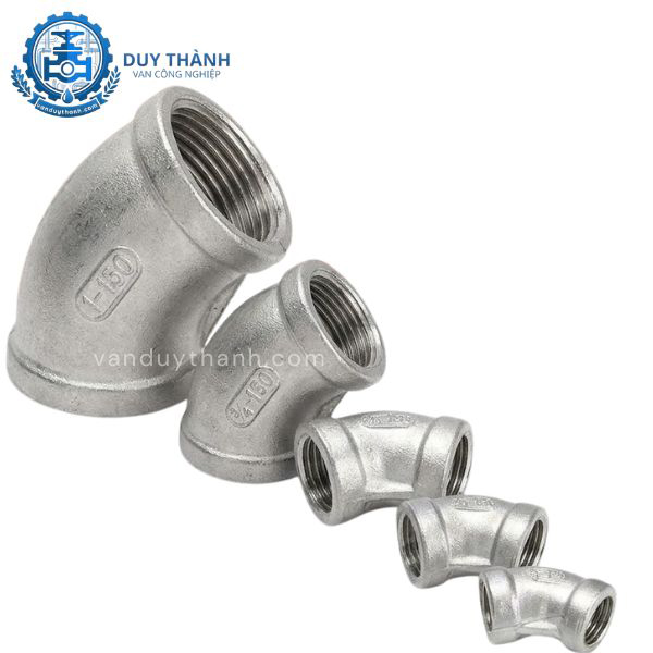 Co 45 Độ Inox 304 Nối Ren Trong