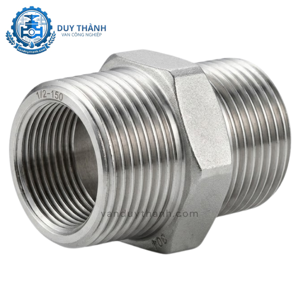 2 Đầu Ren Ngoài, Kép inox 304