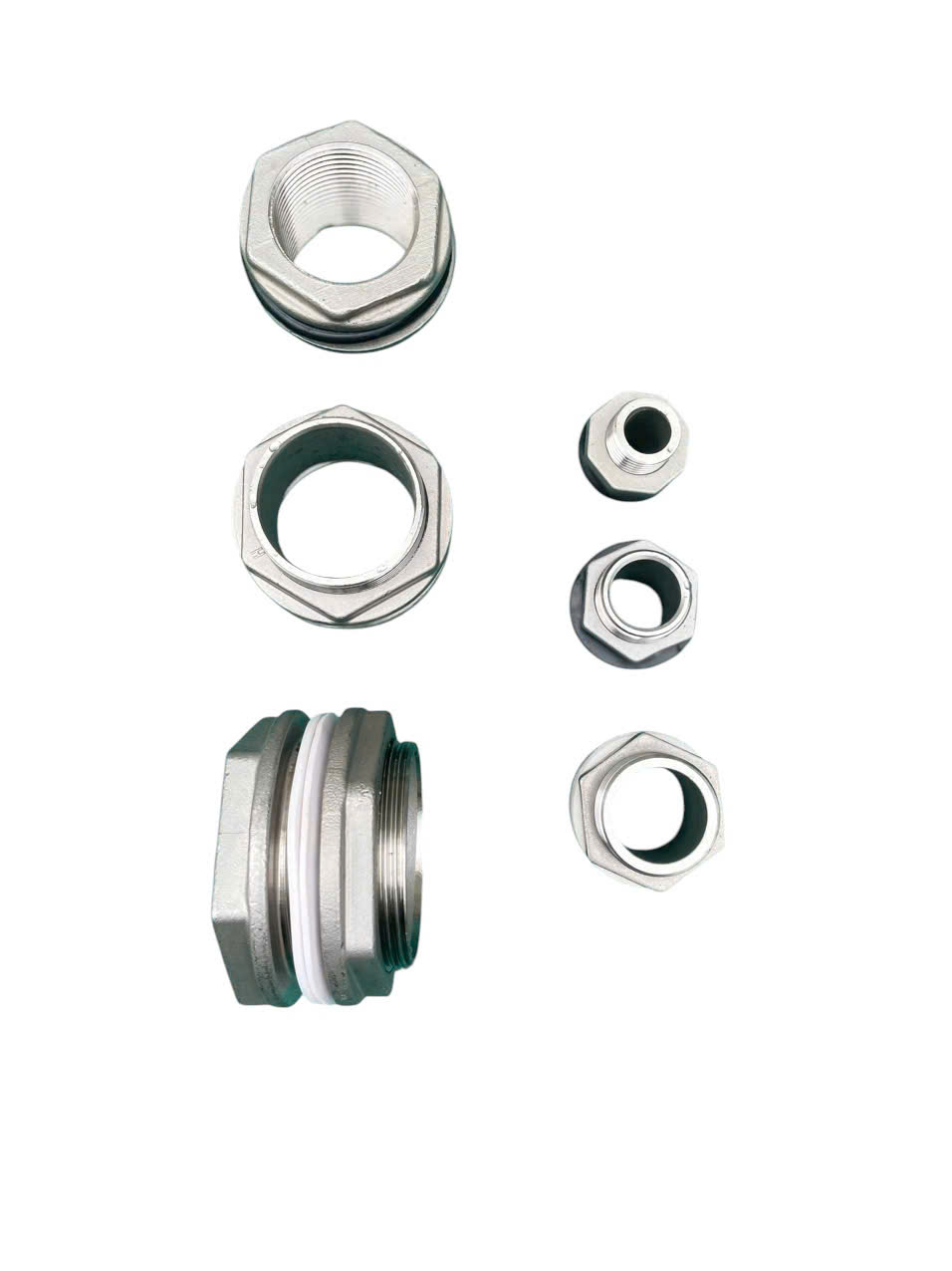 ỐC BỒN INOX 304 NỐI REN TRONG REN NGOÀI