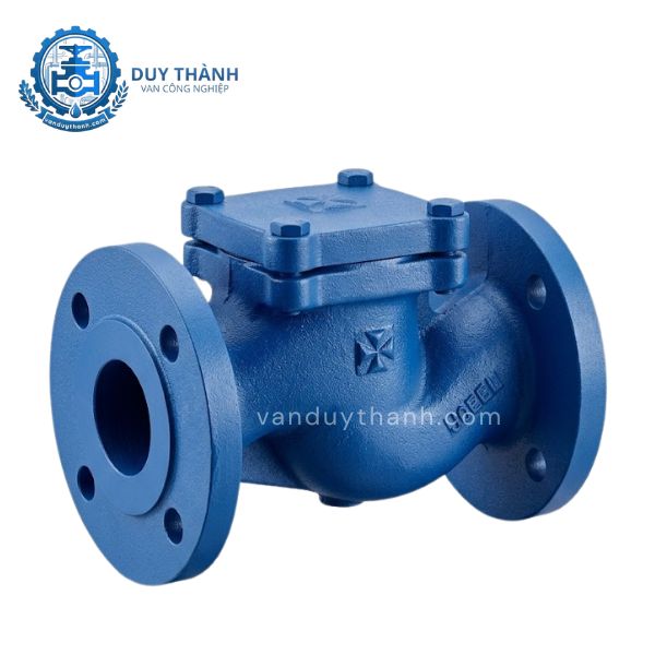 Van 1 Chiều Hơi Gang Chữ Ngã Mặt Bích PN16 Joeun