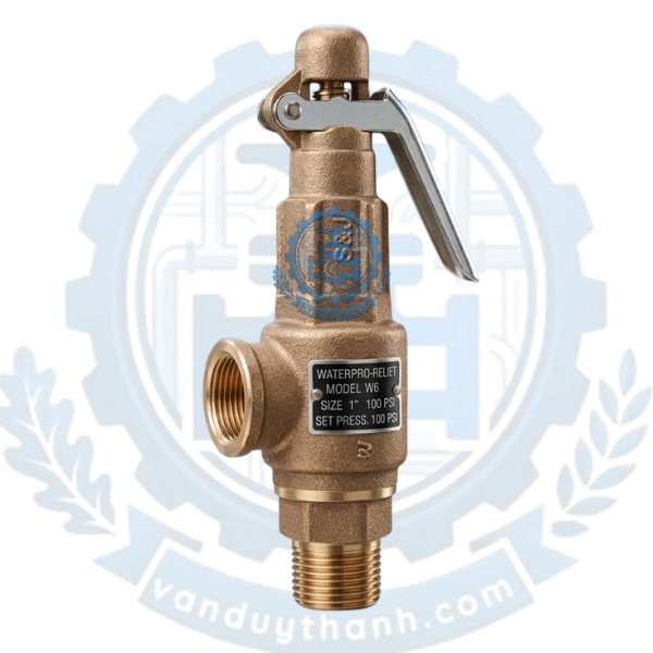 Van An Toàn Đồng Thau Nối Ren Có Tay DGV 1116R-2