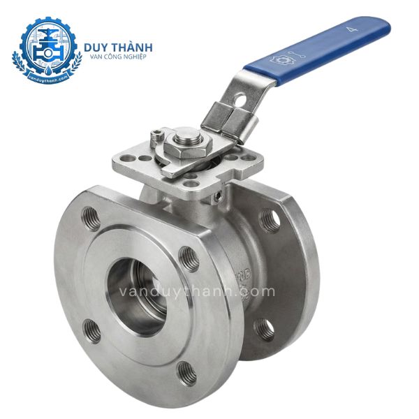 Van Bi 1Pc Inox 304 Có Đế Mặt Bích 10k