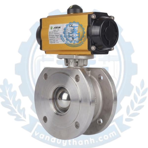 Van Bi 1PC Inox 304 Nối Bích Khí Nén