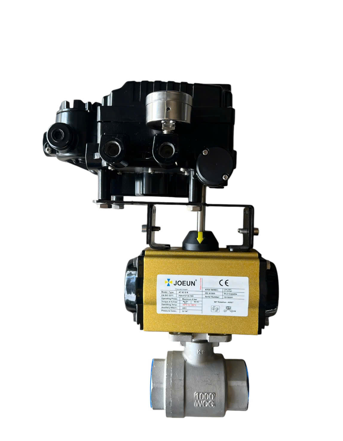 VAN BI 2PC INOX ĐIỀU KHIỂN KHÍ NÉN TUYẾN TÍNH