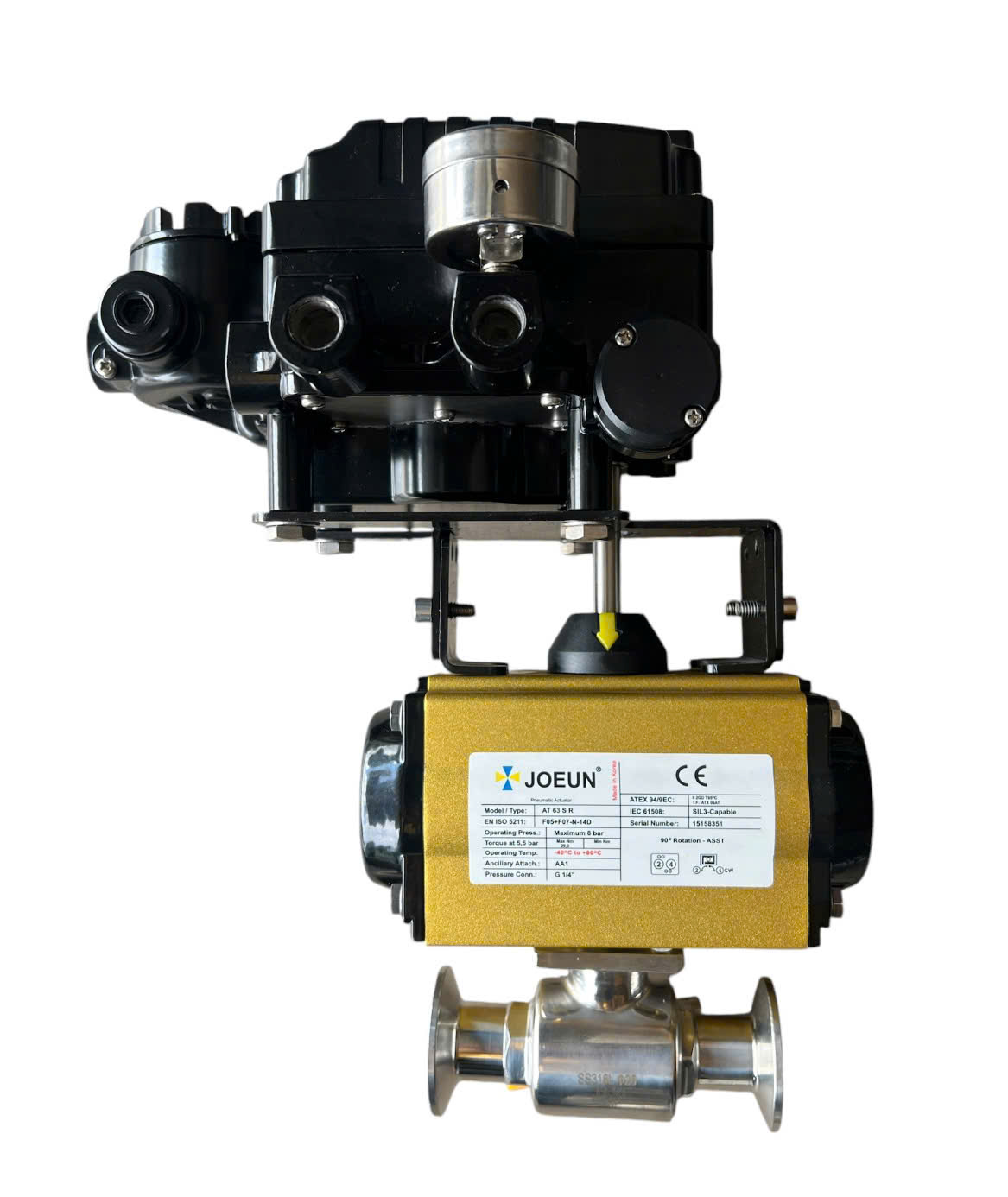 van bi 2 thân vi sinh điều khiển khí nén tuyến tính