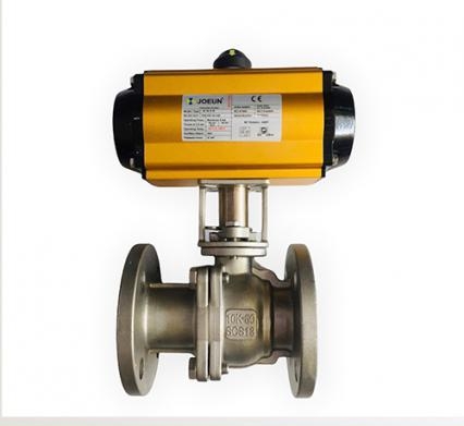 Van Bi 2PC Inox 304 Nối Bích Khí Nén 