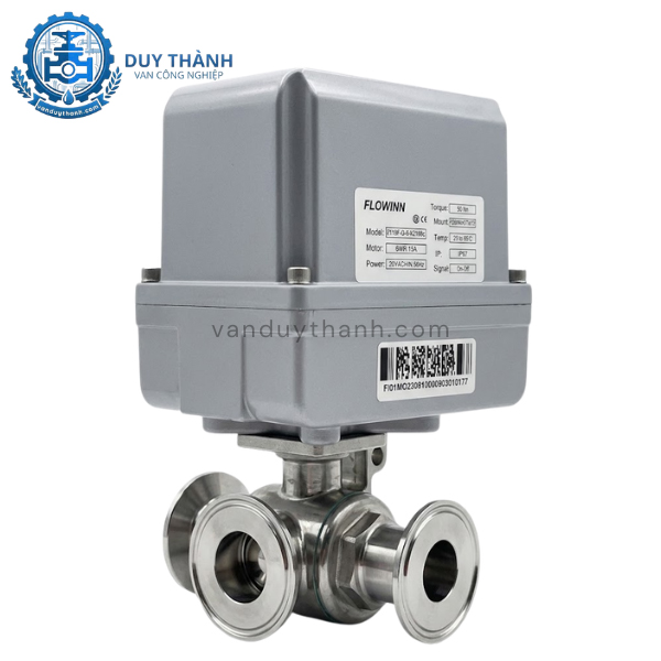 Van Bi Vi Sinh 3 Ngả Inox 304, 316 Điều Khiển Điện
