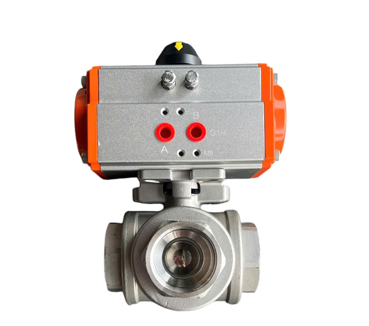 VAN BI 3 NGÃ INOX 304 KST KHÍ NÉN 