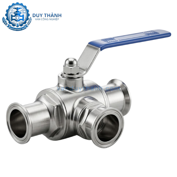 Van Bi Inox Vi Sinh 3 Ngả Tay Gạt