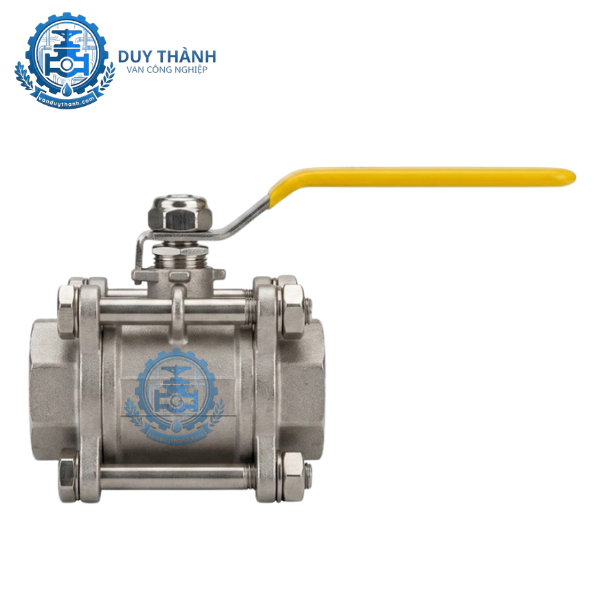 Van Bi 3 Thân Inox 304 Nối Ren Gạt Tay Afbv 