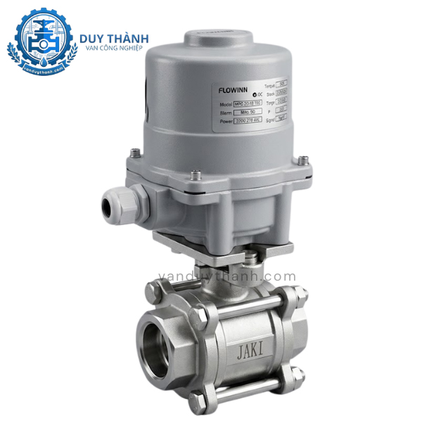 Van Bi 3PC Inox Jaki Điều Khiển Điện Flowinn