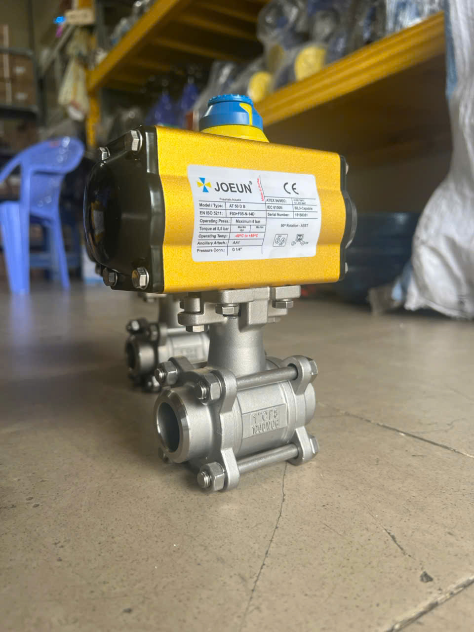 VAN BI 3PC INOX 304 NỐI HÀN KHÍ NÉN JOUEN