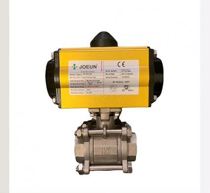 Van Bi 3PC Khí Nén Inox 304 Nối Ren