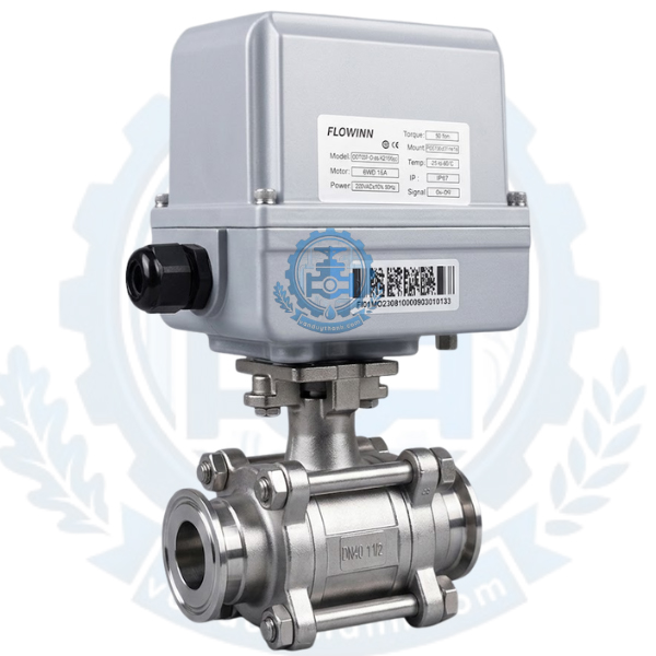 Van Bi 3pc Inox Vi Sinh Điều Khiển Điện