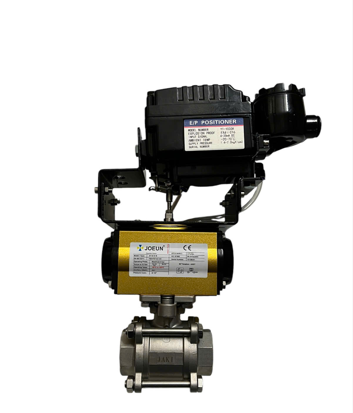 VAN BI INOX ĐIỀU KHIỂN KHÍ NÉN TUYẾN TÍNH