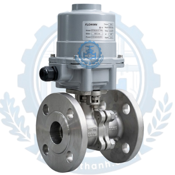 Van Bi Mặt Bích Điều Khiển Điện DN40