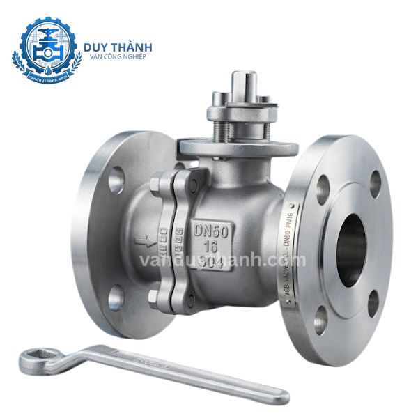 Van Bi Mặt Bích Pn16 Inox 304 Tay Gạt Afbv
