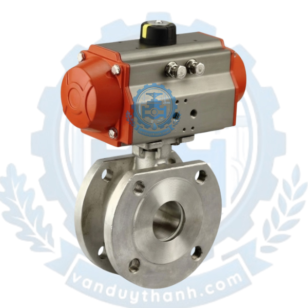 Van Bi Mặt Bích Thân Mỏng Inox 304, 316 Khí Nén
