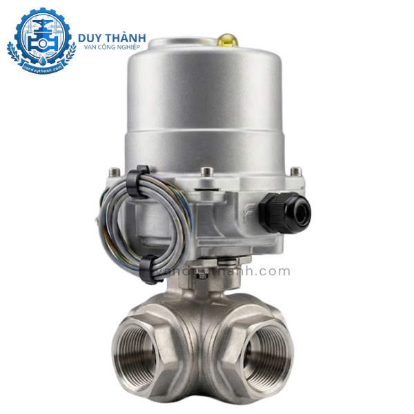Van Bi Inox Ngả Đóng Mở Điện Kiểu T