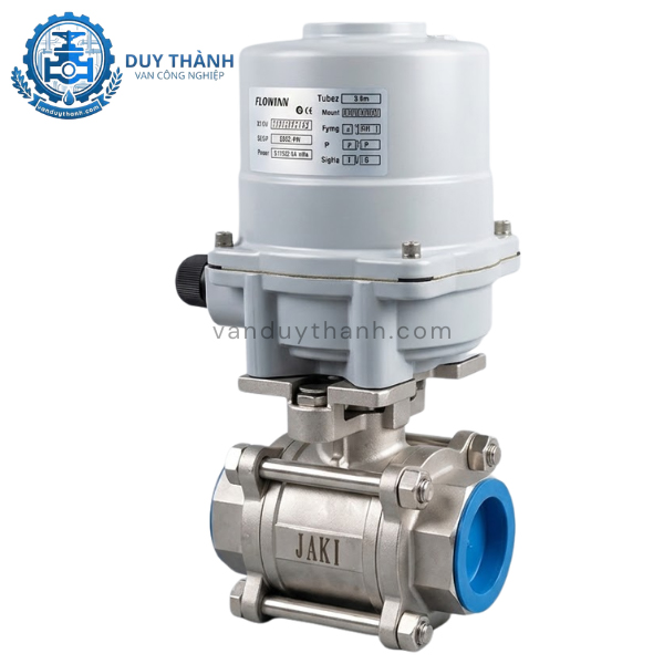Van bi inox nối ren điện tuyến tính 4-20mA