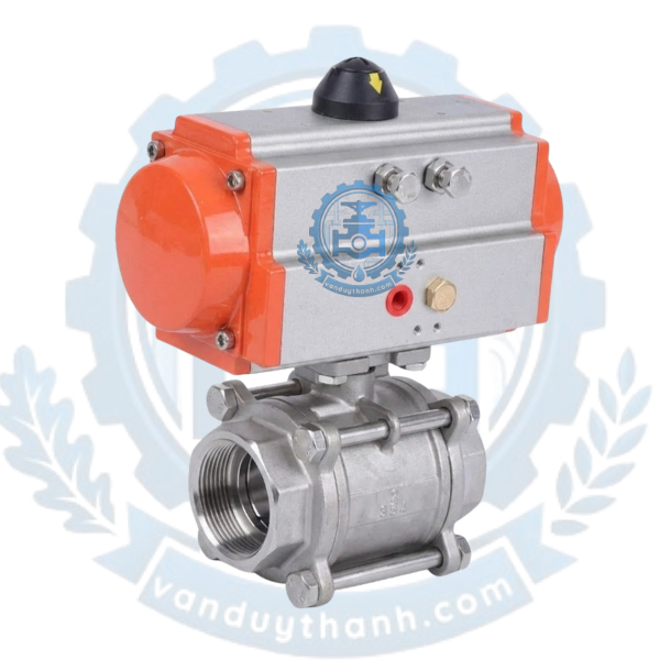 Van Bi Ren Inox 304 Đóng Mở Điều Khiển Khí Nén