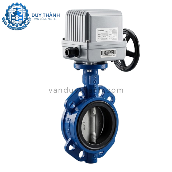 Van Bướm Gang Đóng Mở Điện 