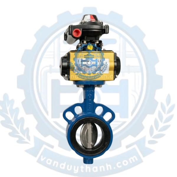 Van Bướm Gang Cánh Inox 304 Điều Khiển Khí Nén Joeun
