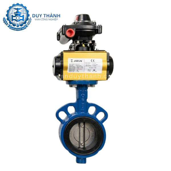 Van Bướm Gang Cánh Inox 304 Điều Khiển Khí Nén Joeun