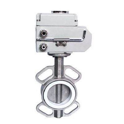 VAN BƯỚM INOX 304 RON PTFE ĐIỆN SANPO MALAYSIA