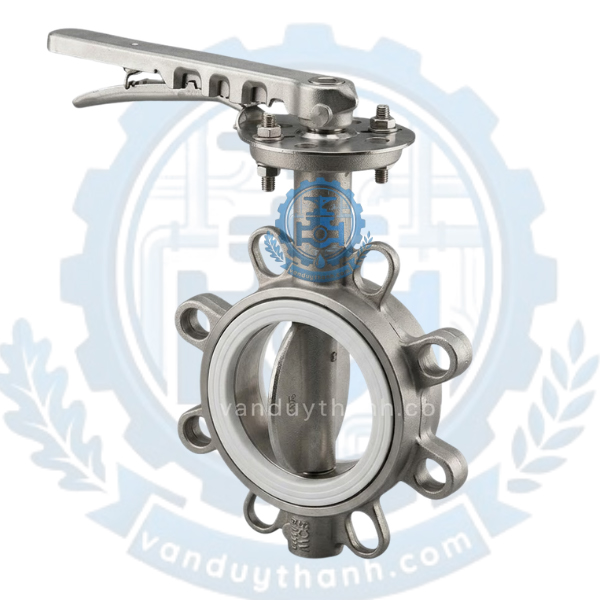 Van Bướm Inox 304 PTEF Tay Gạt 