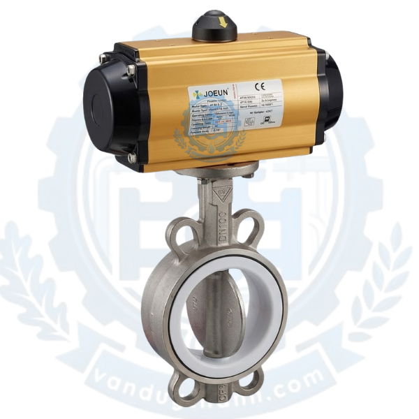 Van Bướm Inox Điều Khiển Khí Nén AT100DB
