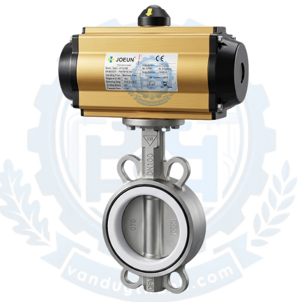 Van Bướm Inox Điều Khiển Khí Nén AT50DB