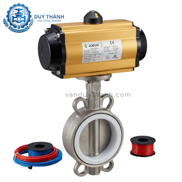 Van Bướm Inox Điều Khiển Khí Nén
