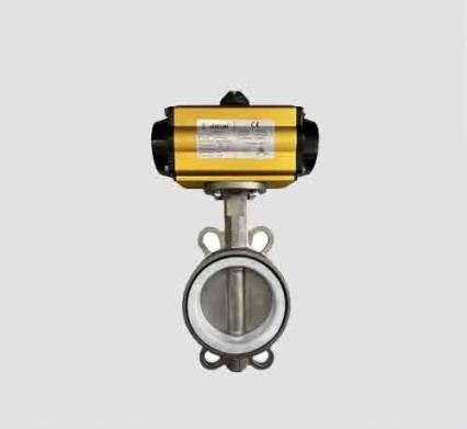 Van Bướm Inox Ron PTFE Khí Nén